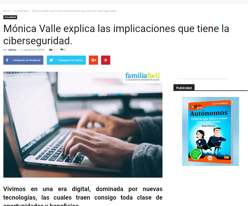 Colaborum, medio especializado en economía colaborativa, trata el GuíaBurros: Ciberseguridad